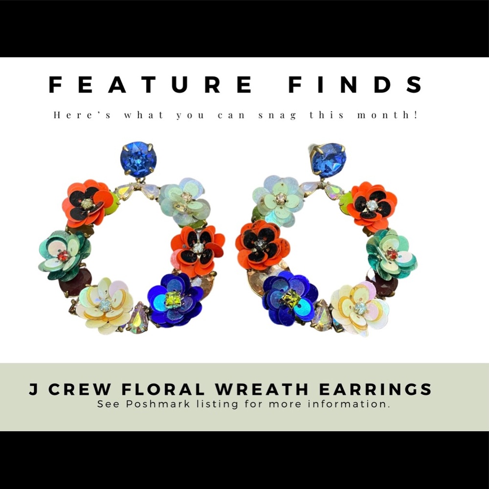 J. Crew Floral Wreath Earrings